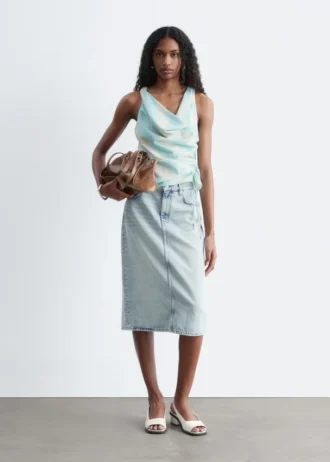 Gonna midi in denim