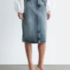 Gonna midi in denim