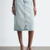 Gonna midi in denim