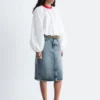 Gonna midi in denim