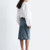 Gonna midi in denim