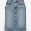 Gonna midi in denim