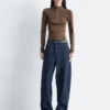 Jeans a gamba a barilotto