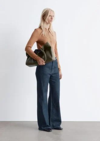 Jeans a gamba larga