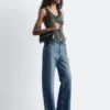 Jeans a gamba larga
