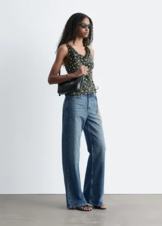 Jeans a gamba larga