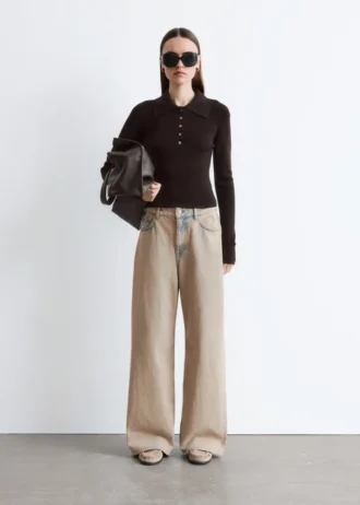Jeans a gamba larga
