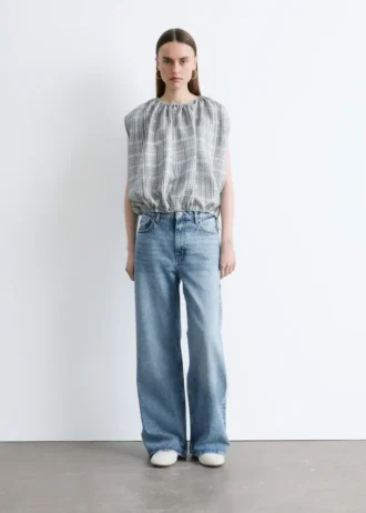 Jeans a gamba larga
