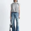 Jeans a gamba larga