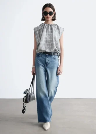 Jeans a gamba larga