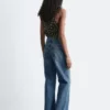 Jeans a gamba larga