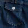 Jeans a zampa con piega a pressione