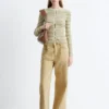 Jeans con dettaglio pieghettato