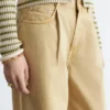 Jeans con dettaglio pieghettato