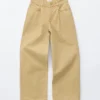 Jeans con dettaglio pieghettato