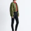 Leggings in jersey con pieghe