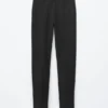 Leggings in jersey con pieghe