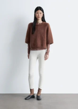 Leggings in maglia pointelle