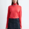 Maglia a collo alto in lana merino