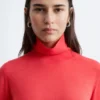 Maglia a collo alto in lana merino