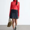 Maglia a collo alto in lana merino