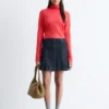 Maglia a collo alto in lana merino