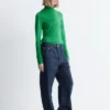 Maglia a collo alto in lana merino