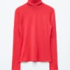 Maglia a collo alto in lana merino
