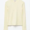 Maglia a maniche lunghe a costine