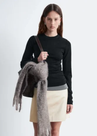 Maglia a maniche lunghe in lana merino