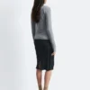Maglia in lana con mezza abbottonatura