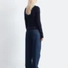 Maglia in lana merino con mezza abbottonatura