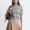 Maglietta in maglia a costine