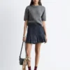 Maglietta in maglia a costine