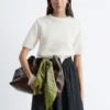 Maglietta in maglia a costine