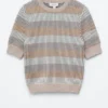 Maglietta in maglia a costine