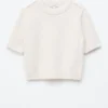 Maglietta in maglia a costine