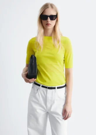 Maglietta in maglia fine