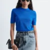 Maglietta in maglia fine