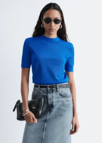 Maglietta in maglia fine