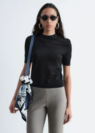 Maglietta in maglia fine
