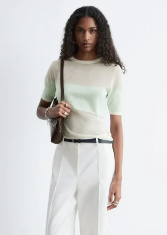 Maglietta in maglia fine