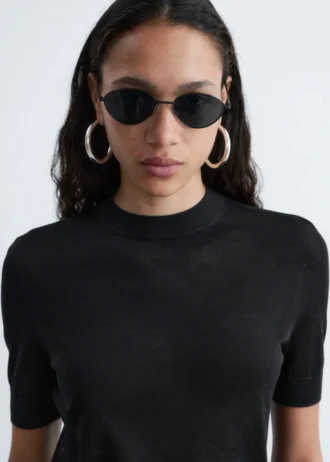 Maglietta in maglia fine