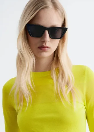 Occhiali da sole cat-eye angolari