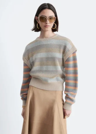 Maglione a righe