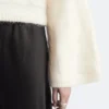 Maglione a trecce in misto mohair