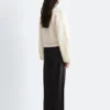 Maglione a trecce in misto mohair