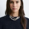 Maglione con maniche a palloncino in misto alpaca