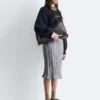 Maglione con maniche a palloncino in misto alpaca