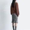 Maglione con maniche a palloncino in misto alpaca